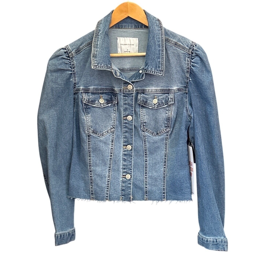 Vintage Y2K Deadstock Jacket Denim Cropped Boho Feminine Medium Wash Stagele